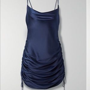 Aritzia Wilfred Only Ruched Slip Dress never worn!